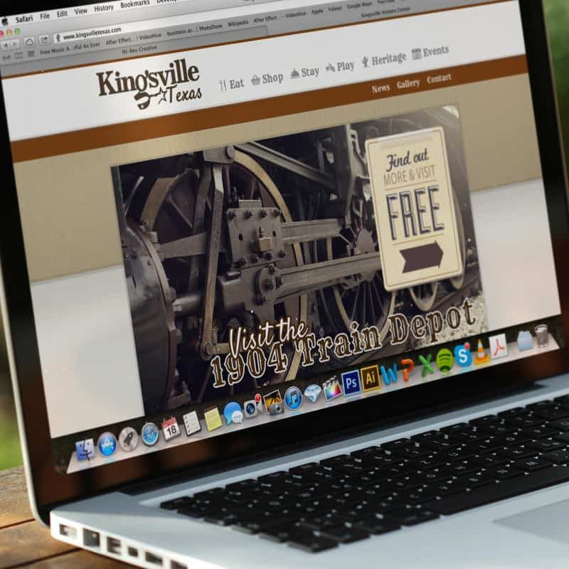 Kingsville Texas Website Mockup