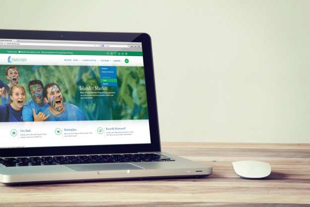 Islander Alumni Website Mockup