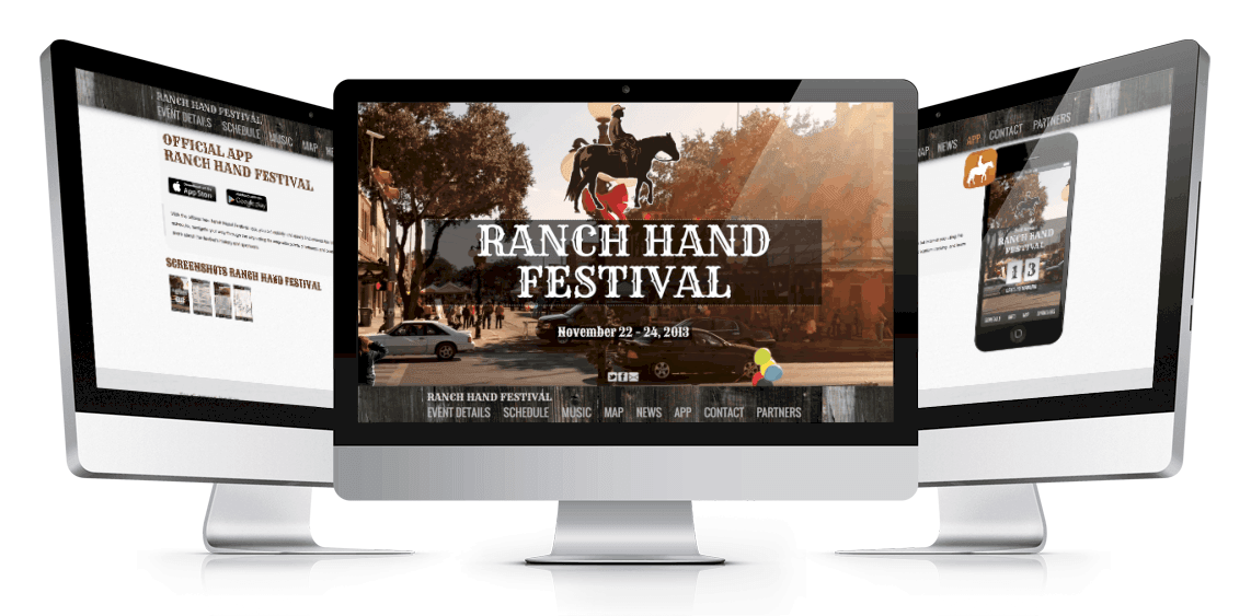 Ranch Hand Festival Website Mockup