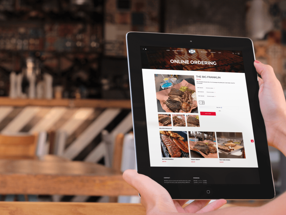 Website Design black ipad portrait restaurant e1580362920506 938x704 - Website Design