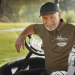 L.E. Ramey Golf Course Logo Brown Polo