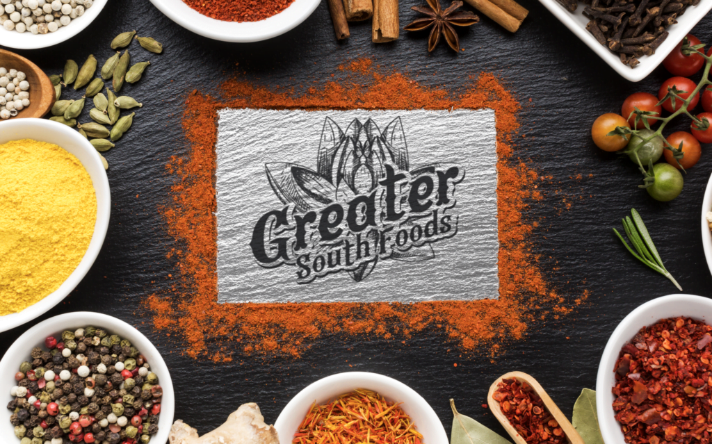 Greater South Foods Modernized Logo with Magnolia