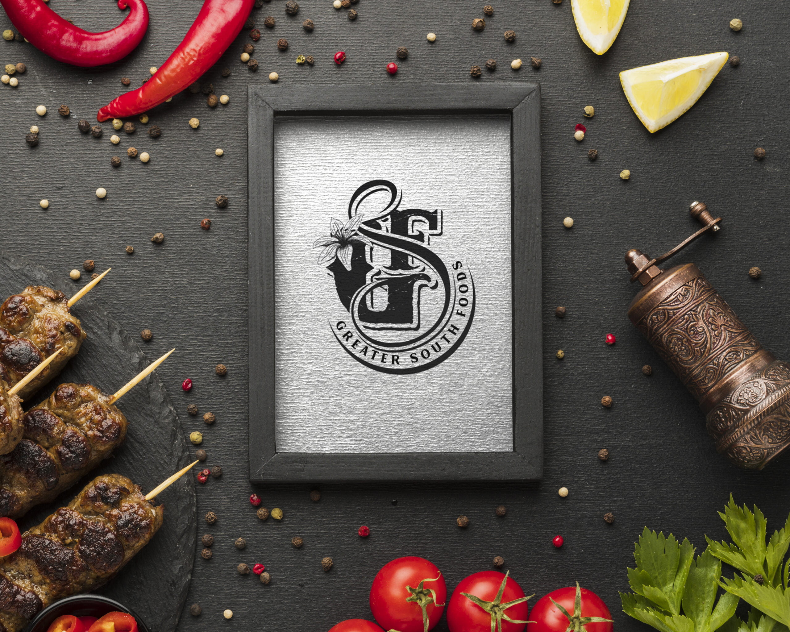 Greater South Foods Classic Monogram Logo