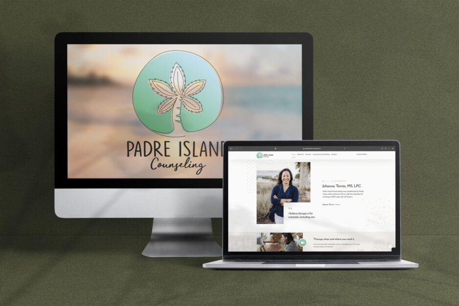 Padre Island Counseling Logo and Website