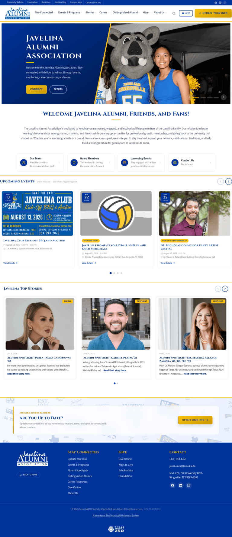 Alumni Association Homepage — Texas A&M University - Kingsville Alumni Association