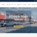 Kingsville tourism homepage with a Historic Main Street hero over a downtown street scene and a Learn More button.