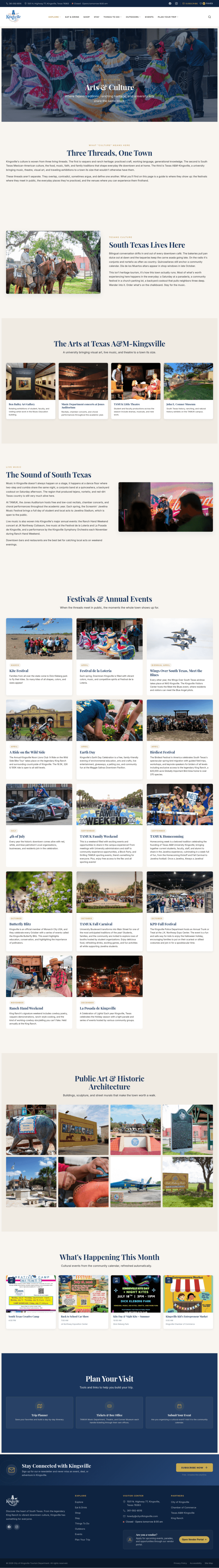 Arts & Culture Page — Kingsville Visitors Center